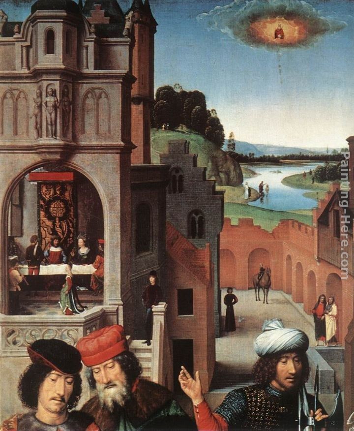 Hans Memling St John Altarpiece [detail 3, left wing]